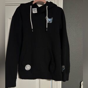 Gant Black Sweater with Embroidered Details